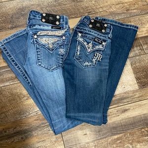 2 pair of youth Miss Me jeans size 10